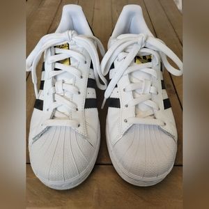 Adidas Superstars White with Black Stripes